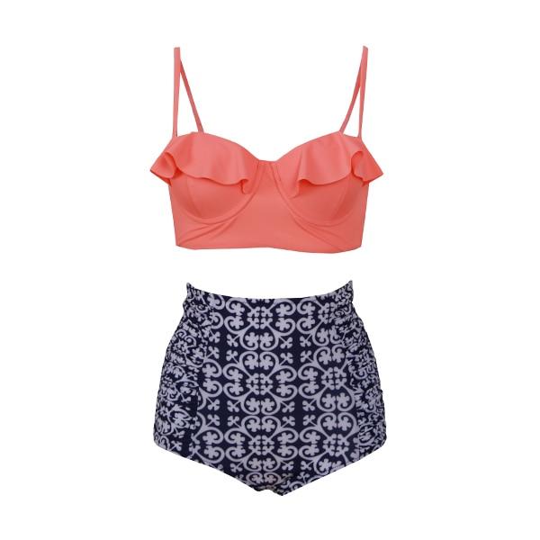 FORUDESIGNS Bikini Tops Push Up Padded Athlete Swimwear Sexy Tops Swimsuit Beachwear Bathing Two-Piece Separates Brazilian Women