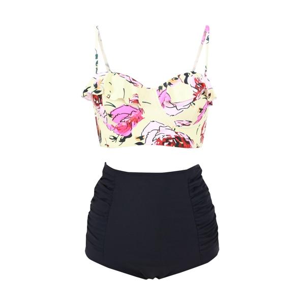 FORUDESIGNS Bikini Tops Push Up Padded Athlete Swimwear Sexy Tops Swimsuit Beachwear Bathing Two-Piece Separates Brazilian Women