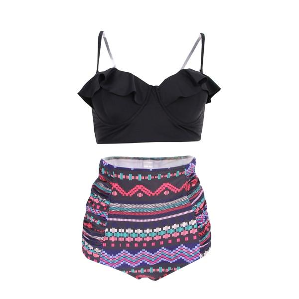 FORUDESIGNS Bikini Tops Push Up Padded Athlete Swimwear Sexy Tops Swimsuit Beachwear Bathing Two-Piece Separates Brazilian Women