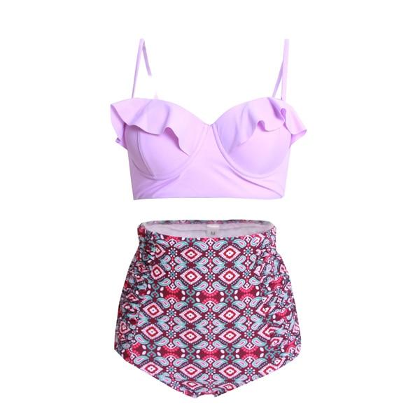 FORUDESIGNS Bikini Tops Push Up Padded Athlete Swimwear Sexy Tops Swimsuit Beachwear Bathing Two-Piece Separates Brazilian Women