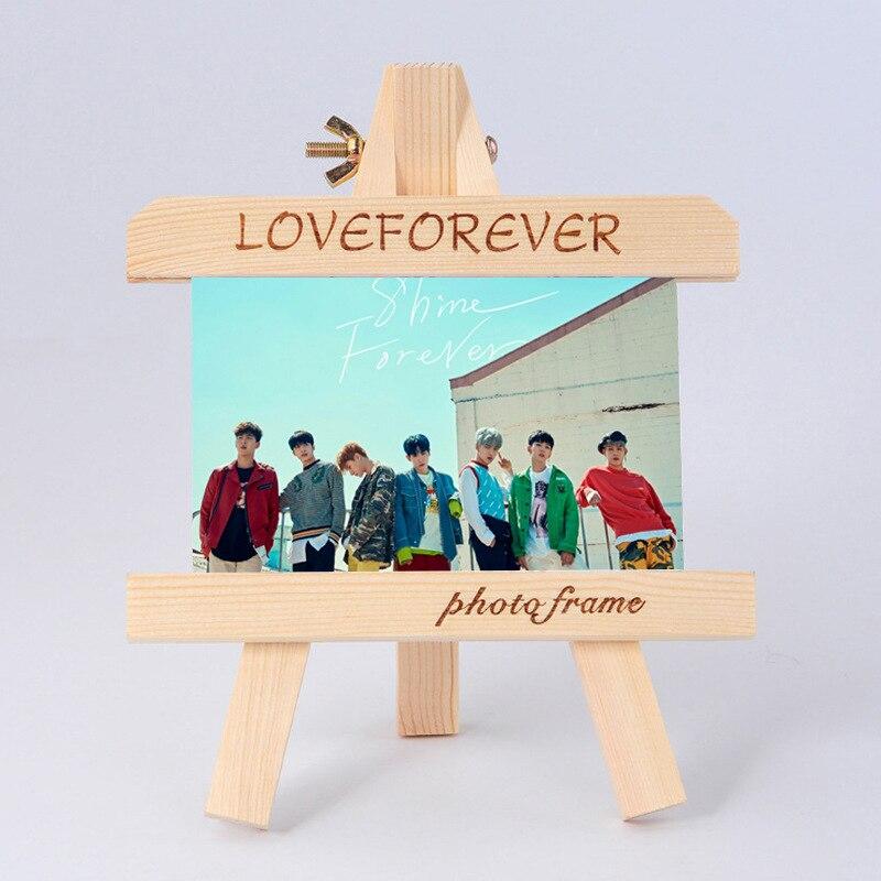[MYKPOP]MONSTA X Wood Frame + Photo KPOP Fans Collection SA18090403