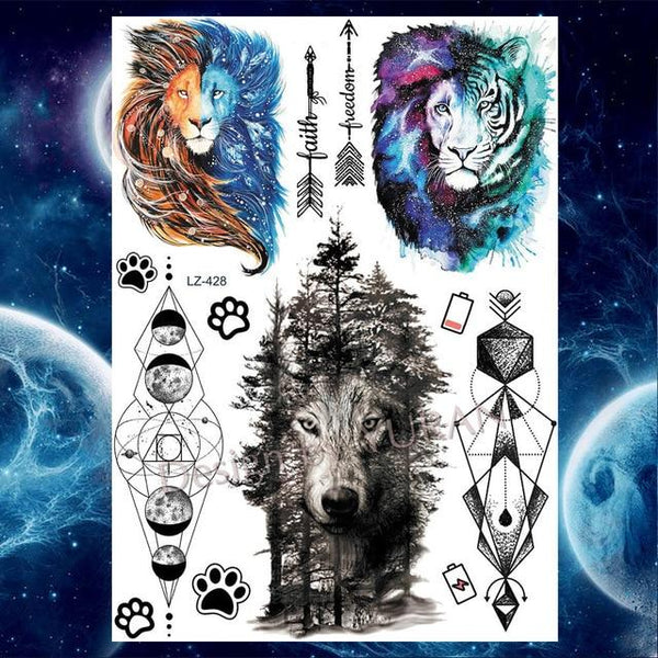 Roses Waterproof Temporary Tattoo Stickers Women Dating Makeup Back Art Tattoo Paste 21x15CM Large Body Arm Chest Tatoo Wall