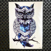 1PC Snowy Owl Hedwig Design Large Arm Tattoo Sleeve Flash Temporary Tattoo Sticker 21x15cm Waterproof Henna Tatoo Women Body Art