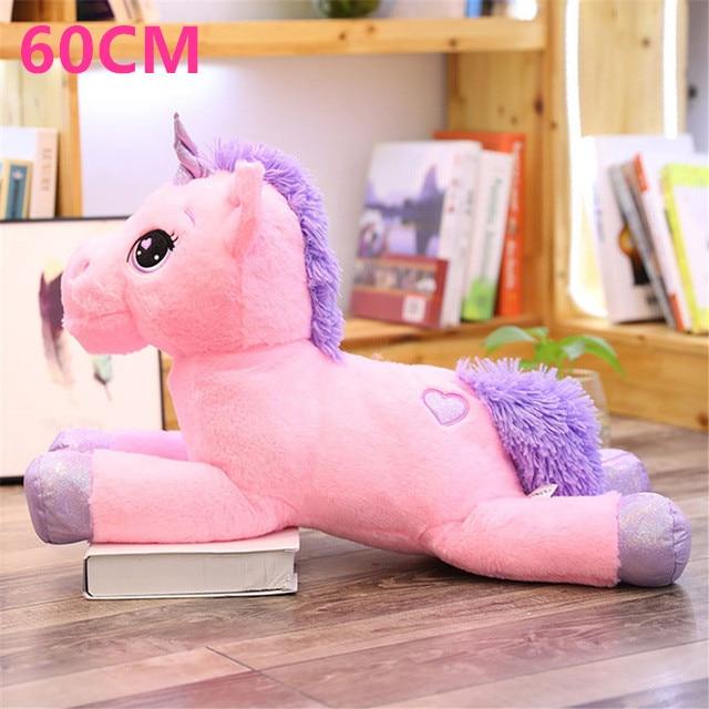 Giant 110cm Unicorn Plush Toy Soft Stuffed  Cartoon Unicorn Dolls Animal Horse Toy High Quality Toys for Children Girls