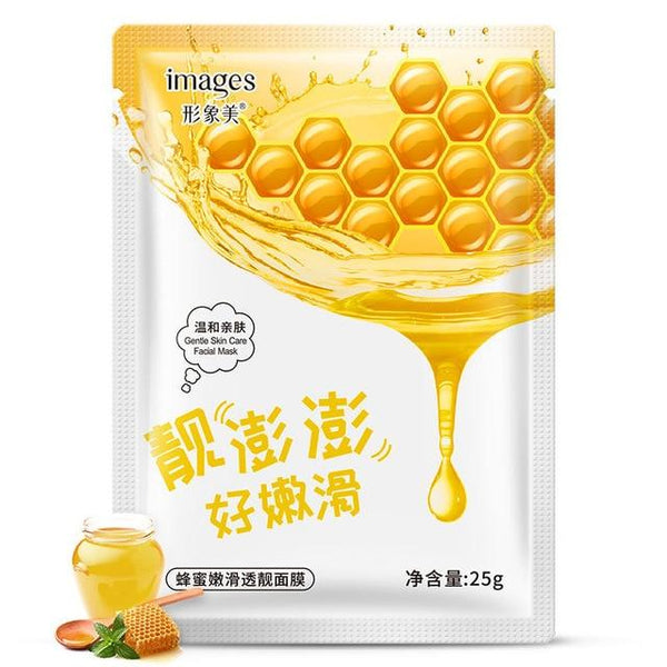 Images 1Pcs Mask Plant Cosmetic SkinCare Beauty Moisturizing Oil Control Whitening Brighten Sheet Mask Aloe Honey Blueberry Mask
