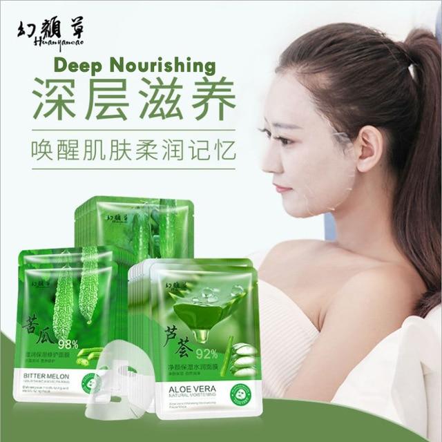 Plant Extracts Hyaluronic Acid Facial Masks Moisturizing Depth Replenishment Oil Control Skin Care Face Mask