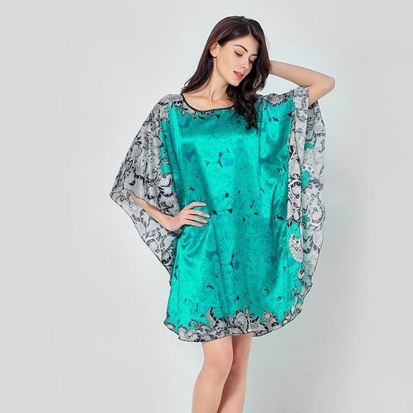 Plus Size Black Women's Summer Lounge Robe Lady New Sexy Home Dress Rayon Nightgown Large Loose Sleepwear Bathrobe Gown S002-B