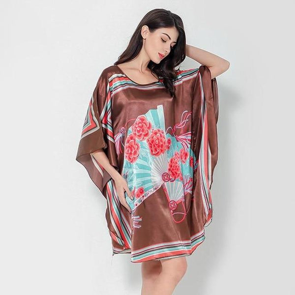 Plus Size Black Women's Summer Lounge Robe Lady New Sexy Home Dress Rayon Nightgown Large Loose Sleepwear Bathrobe Gown S002-B