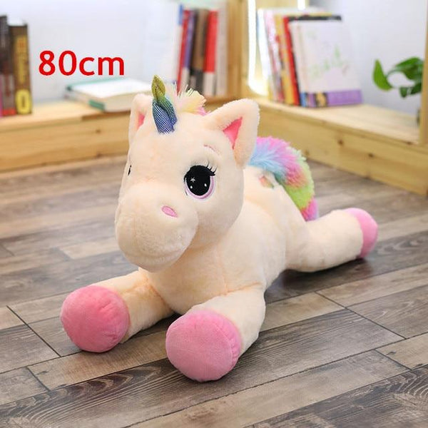 40-110cm Stuffed Animal Baby Dolls Kawaii Cartoon Rainbow Unicorn Plush toys Kids Present Toys Children Baby Birthday Gift