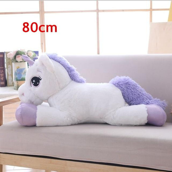 40-110cm Stuffed Animal Baby Dolls Kawaii Cartoon Rainbow Unicorn Plush toys Kids Present Toys Children Baby Birthday Gift