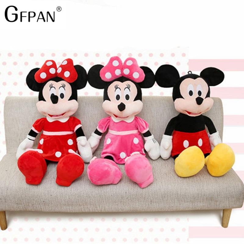 Hot Sale 40/100cm High Quality Stuffed Mickey&Minnie Mouse Plush Toy Dolls Birthday Wedding Gifts For Kids Baby Children