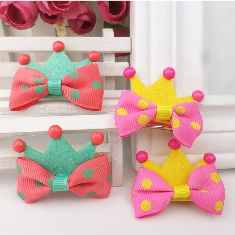 Crown Tiara Hair Decoration Pet Dog Hair Supplies High Quality Lovely Pet Dog Hairpin Clips