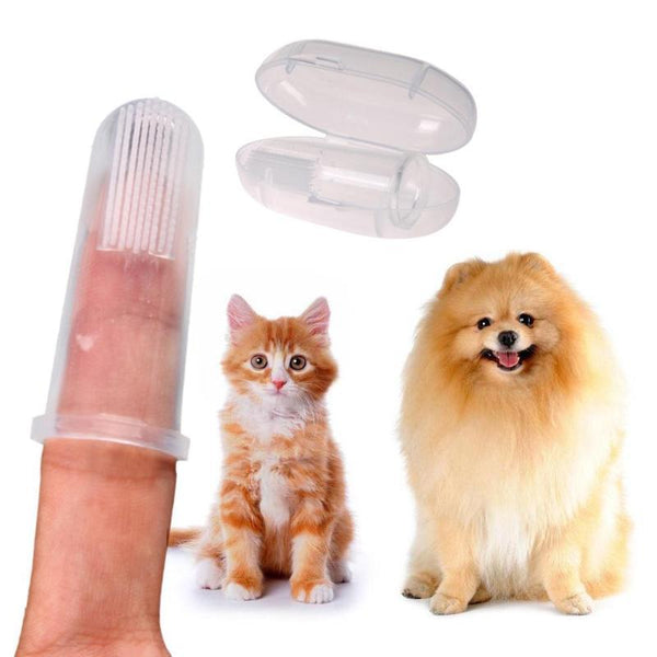 Pet Finger Toothbrush Dog Cat Tartar Teeth Cleaning Tools for Puppy Cat Kitten Grooming Toothbrush Dog Cat Accessories Dropship