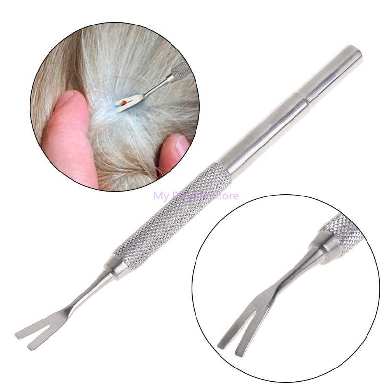 1Pc Pet Flea Remover Fork Stainless Steel Tick Removal Grooming Tool Pet Dog Cat Puppy Accessories C42