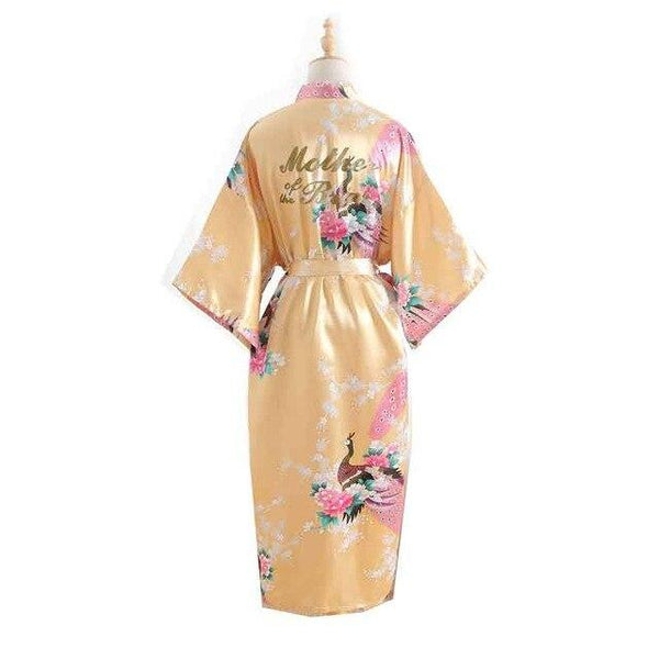 Mother Of The Bride Robes Maid of Honor Bridesmaid Robe New Satin Wedding Personalized Matching Bathrobe Sexy Floral Gift Robe