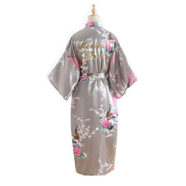 Mother Of The Bride Robes Maid of Honor Bridesmaid Robe New Satin Wedding Personalized Matching Bathrobe Sexy Floral Gift Robe