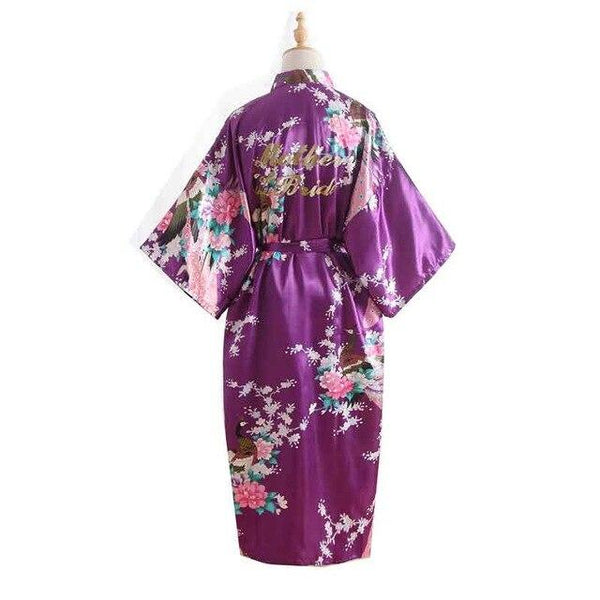 Mother Of The Bride Robes Maid of Honor Bridesmaid Robe New Satin Wedding Personalized Matching Bathrobe Sexy Floral Gift Robe