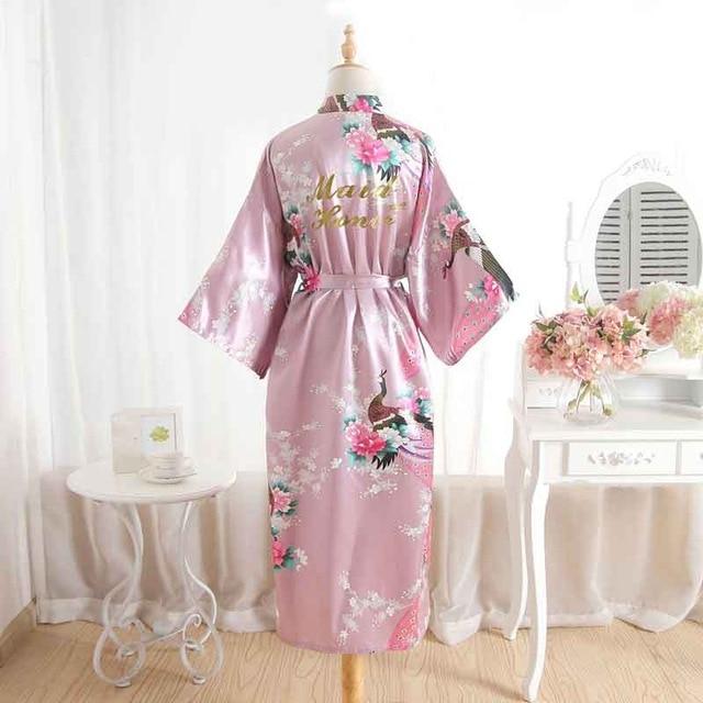 Mother Of The Bride Robes Maid of Honor Bridesmaid Robe New Satin Wedding Personalized Matching Bathrobe Sexy Floral Gift Robe