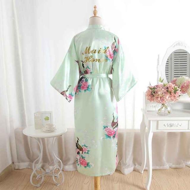 Mother Of The Bride Robes Maid of Honor Bridesmaid Robe New Satin Wedding Personalized Matching Bathrobe Sexy Floral Gift Robe