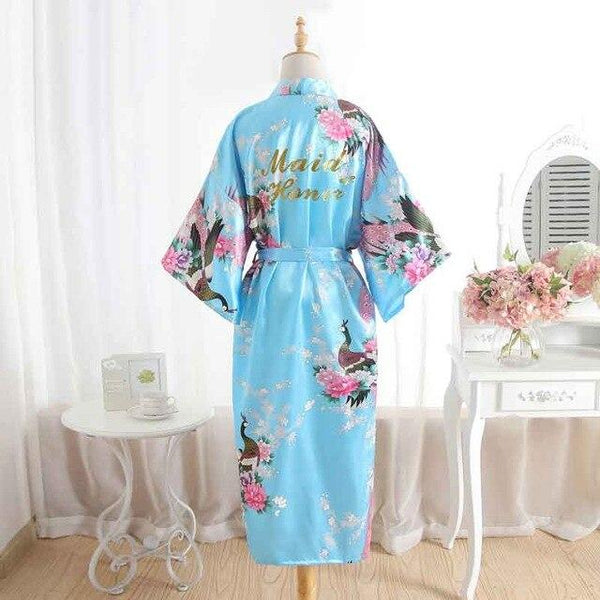 Mother Of The Bride Robes Maid of Honor Bridesmaid Robe New Satin Wedding Personalized Matching Bathrobe Sexy Floral Gift Robe