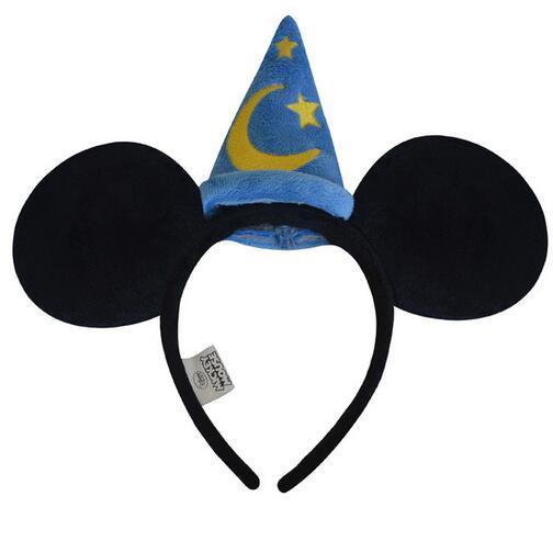 Disney Minnie Mickey Mouse Headdress Headwear Hair Accessories Kawaii Lovely Cute Soft Plush Toys For Children Kid Birthday Gift