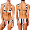 Bikinis 2019 Women swimwear women  Striped bikini Big breasts swimsuit Suit with Pad micro Sexy bikini in bikiniS set push UP