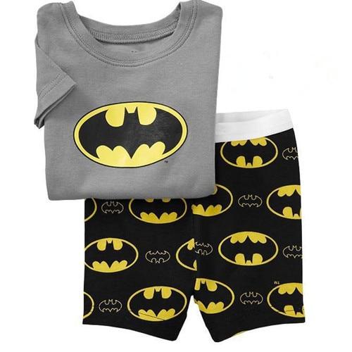 Children's Pajamas Summer Short-sleeved tshirt + shorts sports set Kids Pyjamas Boys Girls Pajamas Baby Sleepers Sleepwear 2-7T