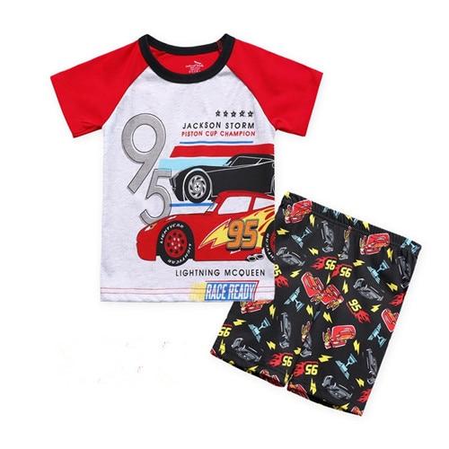 Children's Pajamas Summer Short-sleeved tshirt + shorts sports set Kids Pyjamas Boys Girls Pajamas Baby Sleepers Sleepwear 2-7T