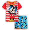 Children's Pajamas Summer Short-sleeved tshirt + shorts sports set Kids Pyjamas Boys Girls Pajamas Baby Sleepers Sleepwear 2-7T