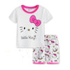 Children's Pajamas Summer Short-sleeved tshirt + shorts sports set Kids Pyjamas Boys Girls Pajamas Baby Sleepers Sleepwear 2-7T