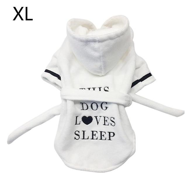2019 Pet Bathrobe Coral Cashmere Thickened Pet Hoodie Nightgown Pajama Dog Bathrobe Super Absorbent Towel for puppy Dogs Cats
