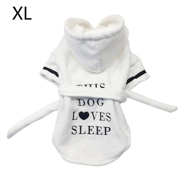 2019 Pet Bathrobe Coral Cashmere Thickened Pet Hoodie Nightgown Pajama Dog Bathrobe Super Absorbent Towel for puppy Dogs Cats