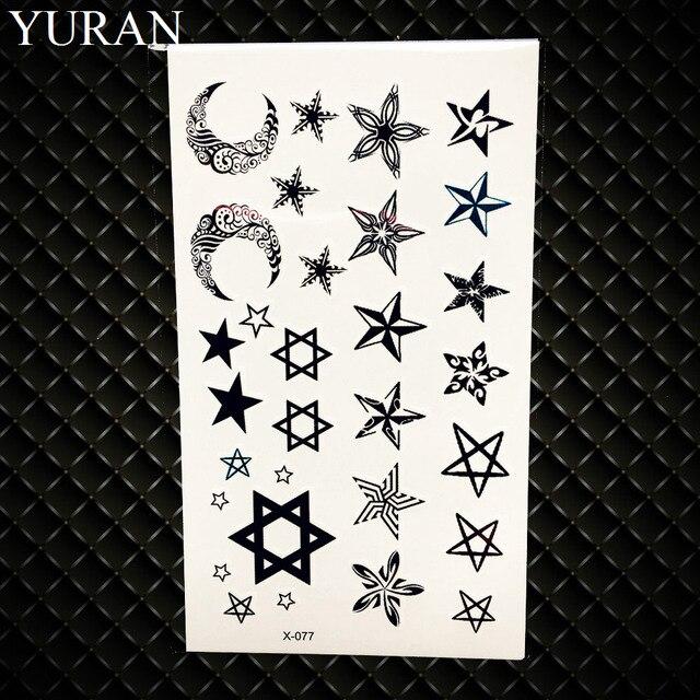 25 Style Black Infinite Temporary Tattoo Stickers Women Hands Fake Tattoo Endless Men Finger Waterproof Tatoos Small Paste