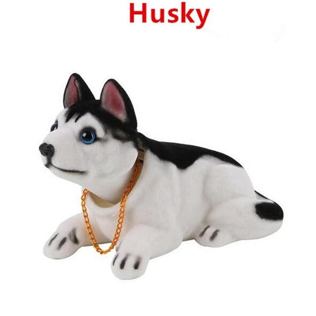 Car Ornaments Nodding Dog Auto Dashboard Shaking Head Dog Car Styling Bobblehead Dog Dash Toy Rocking Head Dog Car Accessories
