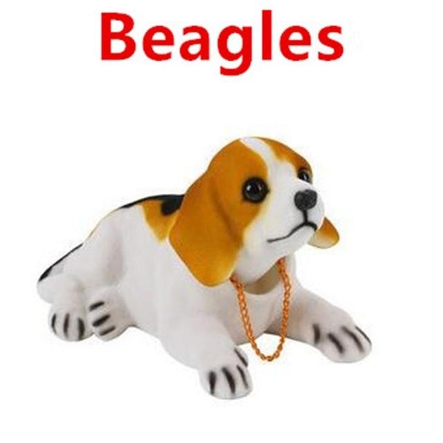 Car Ornaments Nodding Dog Auto Dashboard Shaking Head Dog Car Styling Bobblehead Dog Dash Toy Rocking Head Dog Car Accessories