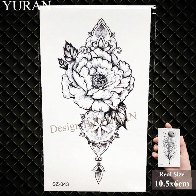 Watercolor Paper Plane Temporary Tattoo Stickers Women Body Art Arm Reed Branch Fake Tatoos Geometry Flower Lavender Tattoo Girl