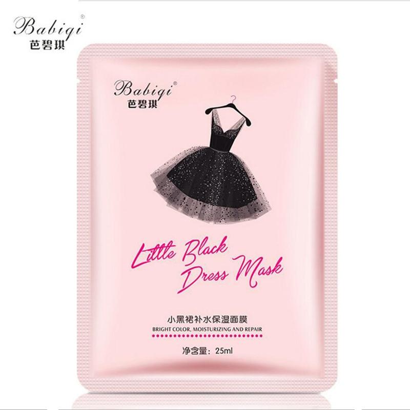 Babiqi Little Black Dress Facial Mask Nourishing Moisturizing Face Mask Mild Nourish Hydrating Whitenting