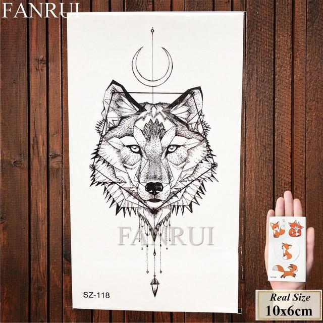 Tiger Face Design Women Tattoos Temporary Body Art Water Transfer Tatoos Fake Animals Men Ankle Sexy Arm Tattoo Makeup Tips