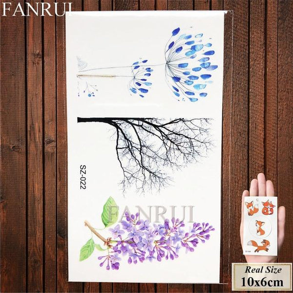 Tiger Face Design Women Tattoos Temporary Body Art Water Transfer Tatoos Fake Animals Men Ankle Sexy Arm Tattoo Makeup Tips