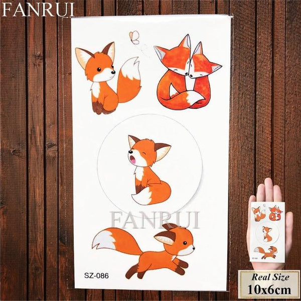 Tiger Face Design Women Tattoos Temporary Body Art Water Transfer Tatoos Fake Animals Men Ankle Sexy Arm Tattoo Makeup Tips