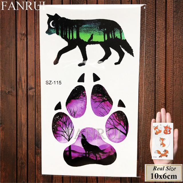 Tiger Face Design Women Tattoos Temporary Body Art Water Transfer Tatoos Fake Animals Men Ankle Sexy Arm Tattoo Makeup Tips