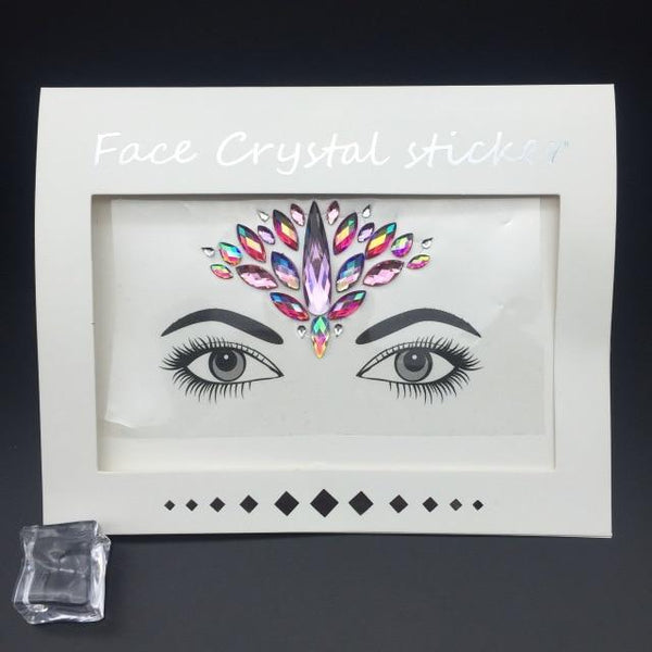 Masquerade Face Decoration DIY Jewelry Acrylic Rhinestone Festival Party Temporary Tattoo Fashion Face Stickers for Women