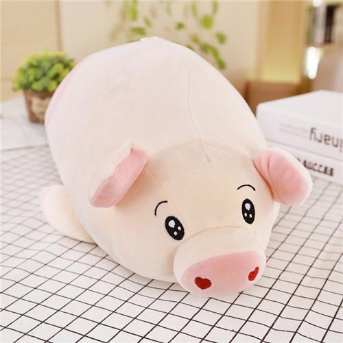 50/60/80cm Cute Pink Pig Plush Toys for Children Chinese Zodiac Pig Doll Soft Fat Pig Pillow Cushion Kids Girls Birthday Gifts