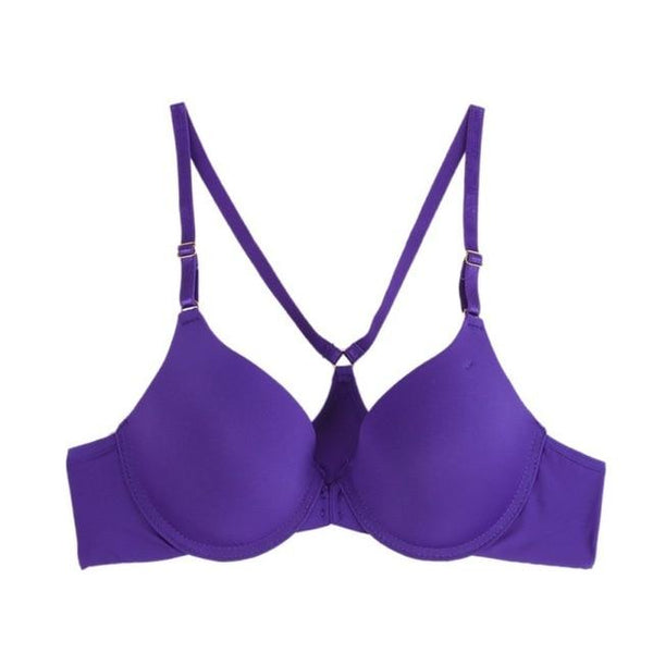Sexy Push Up Seamless Underwire Bra Women Front Closure Lace  Bra Lingerie Bralette Underwear