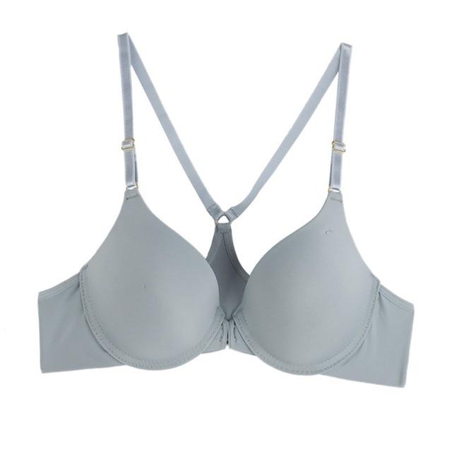 Sexy Push Up Seamless Underwire Bra Women Front Closure Lace  Bra Lingerie Bralette Underwear