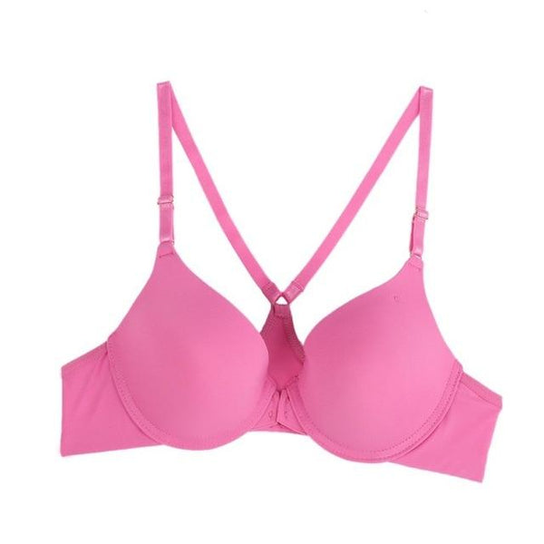 Sexy Push Up Seamless Underwire Bra Women Front Closure Lace  Bra Lingerie Bralette Underwear