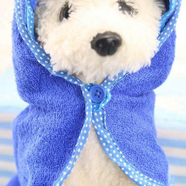 Cute Dog Towel Microfiber Drying Pet Bath Towel Super Absorbent Dog Bathrobe Puppy Cat Cartoon Grooming Bath Towel with Hoodies
