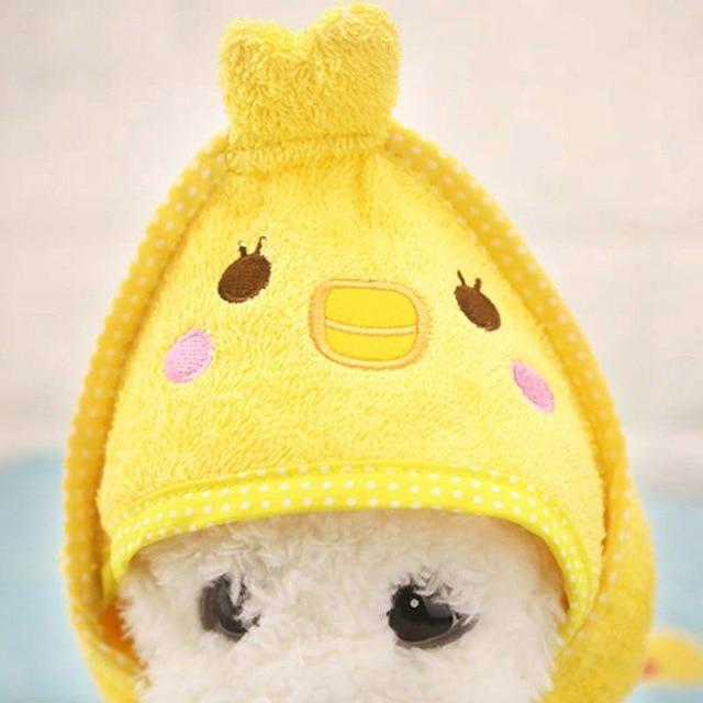 Cute Dog Towel Microfiber Drying Pet Bath Towel Super Absorbent Dog Bathrobe Puppy Cat Cartoon Grooming Bath Towel with Hoodies