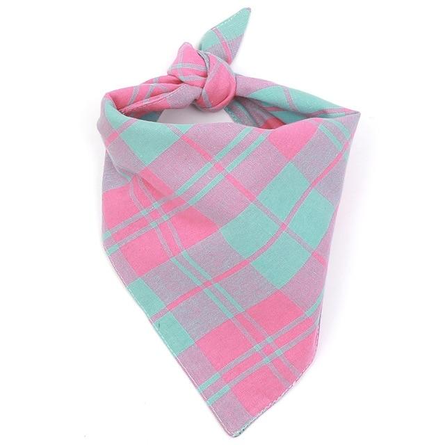 Pet Dog Bandanas Reversible Triangular Bandage Dog Scarf Pet Grooming