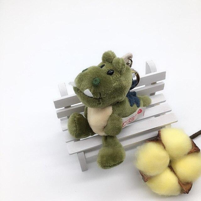 1PC 10cm NICI Jungle Brother Plush Keychains Toys Stuffed Tiger Elephant Plush Animals Phone Key Chain Bag Couple Pendant Doll